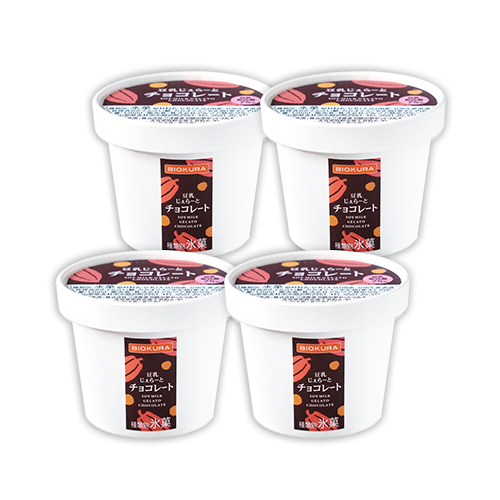 豆乳じぇらーとチョコレート4個セット