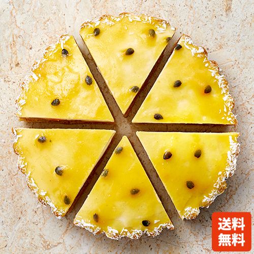 【送料無料】パッションとマンゴーのレアチーズケーキ(カット済)