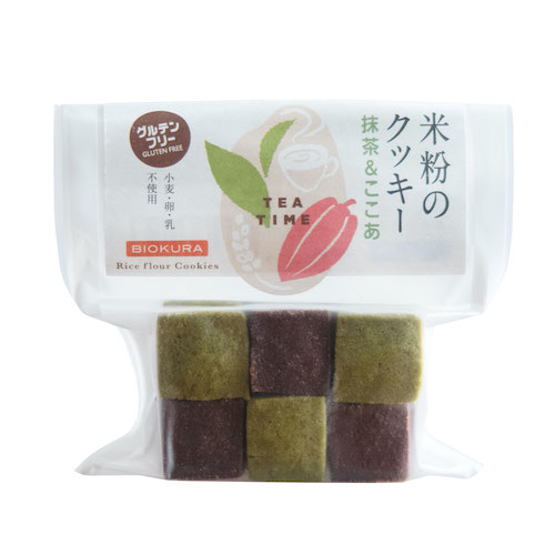 米粉のクッキー 抹茶&ここあ