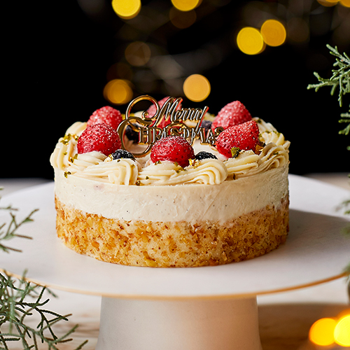 【完売御礼】クリスマスのためのベリーと米粉のケーキ
