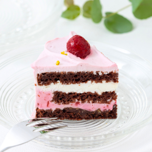 【限定品】ラズベリーとショコラのフラワーケーキ（カット済）