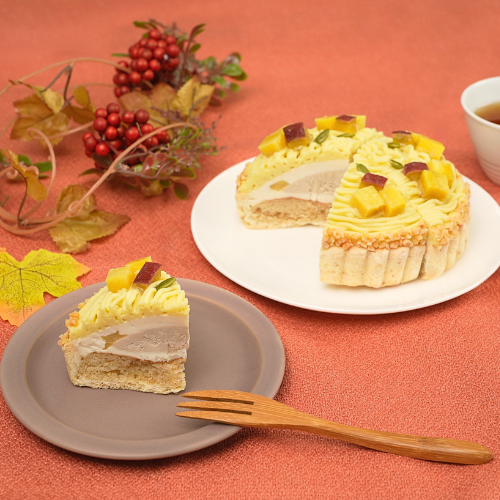 【限定品】ほうじ茶香る焼き芋のモンブランタルト（カット済）