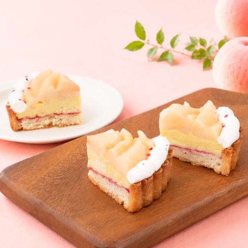 【限定品】山梨育ちの桃タルト（カット済）