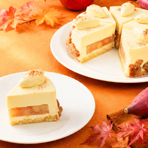 【限定品】紅はるかとりんごのムースケーキ（カット済）