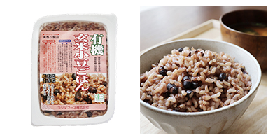 有機玄米小豆ごはん