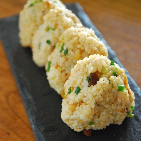 らっきょうのオイルおにぎり