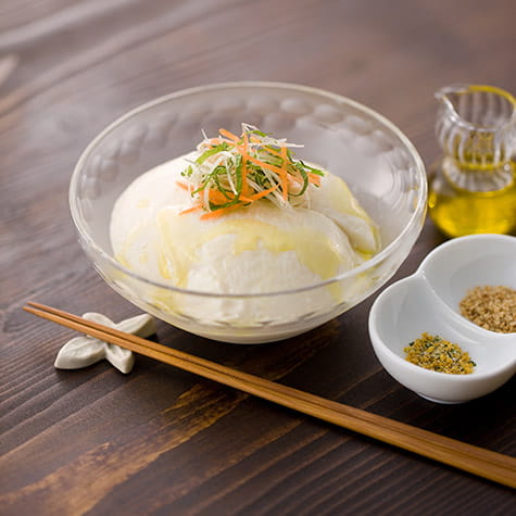 亜麻仁油冷奴